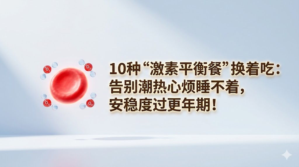 10种“激素平衡餐”换着吃：告别潮热心烦睡不着，安稳度过更年期！