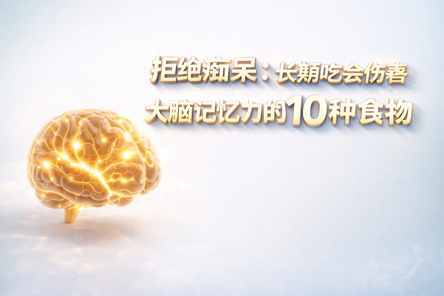记性越来越差？这10种食物正在“吞噬”你的大脑，40岁后越吃越糊涂！