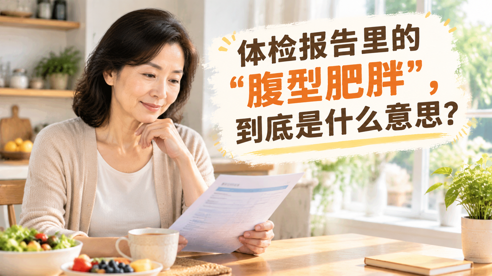 体检报告里的"腹型肥胖"，到底是什么意思?