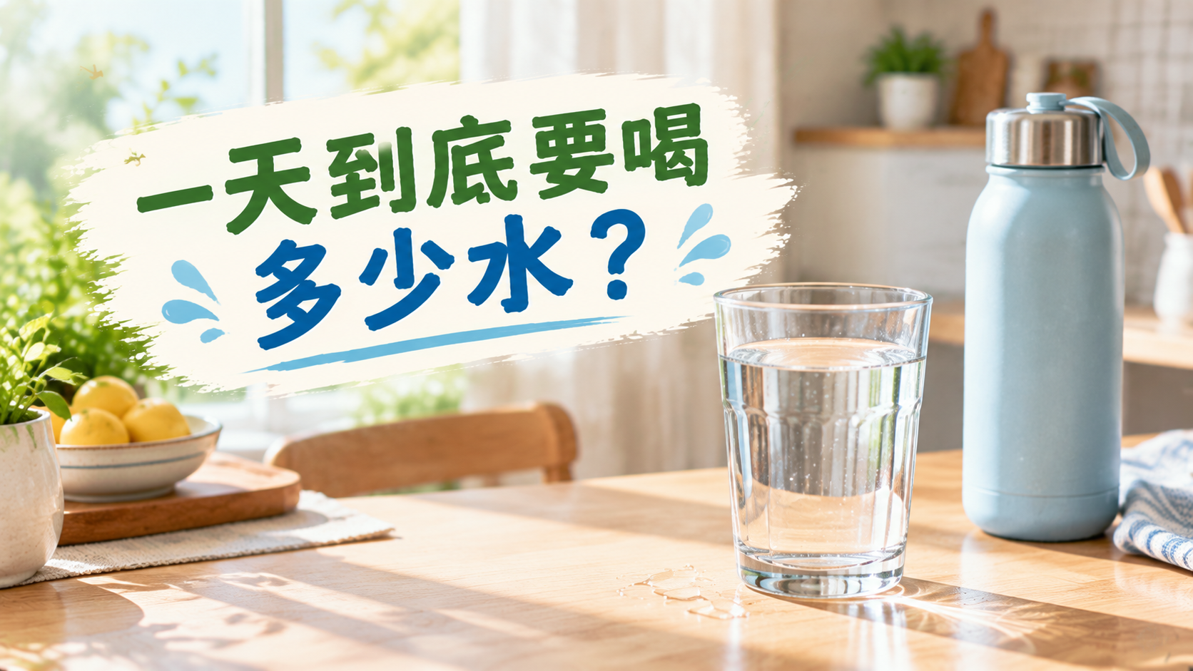 一天到底要喝多少水？