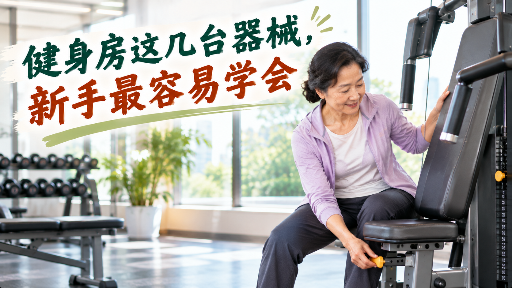 健身房这几台器械，新手最容易学会